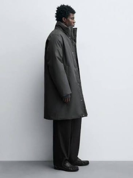 Zara Men’s Long Thick Puffer Coat
